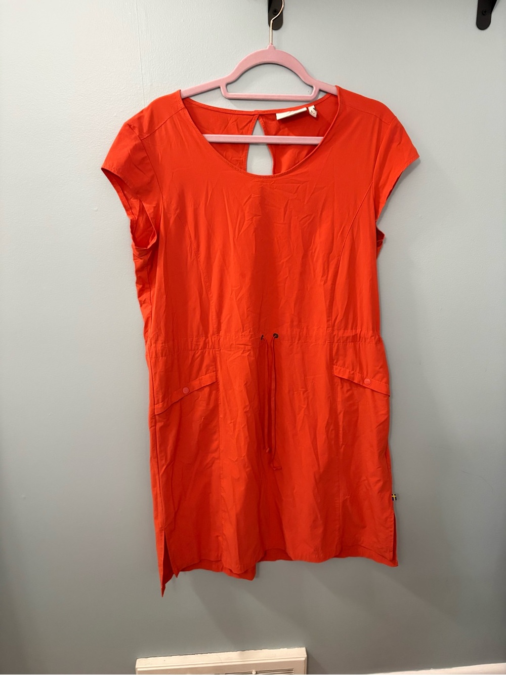 Fjallraven Women’s Orange Sleeveless Drawstring Dress